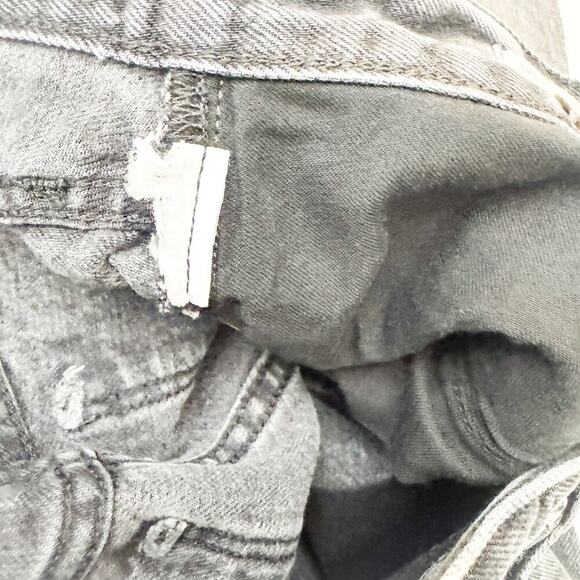 Madewell The Slouchy Boyjean Gray Wash Denim Jeans Zip Fly Size 23P - Picture 7 of 8